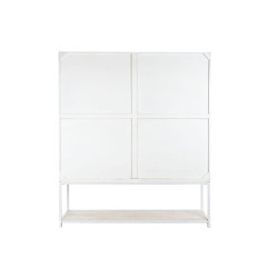 Estantería DKD Home Decor Blanco Negro Metal Madera de mango 170 x 45