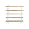 Estantería DKD Home Decor Blanco Natural Metal Abeto Madera de abeto