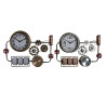 Reloj de Pared DKD Home Decor 52,5 x 9 x 39,5 cm Cristal Hierro Vintag