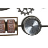 Reloj de Pared DKD Home Decor 52,5 x 9 x 39,5 cm Cristal Hierro Vintag