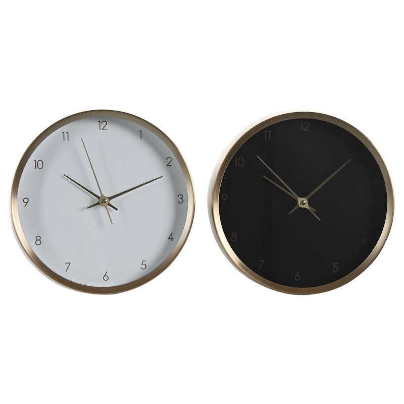 Reloj de Mesa DKD Home Decor 25,7 x 4,2 x 25,7 cm Mujer Dorado Alumini