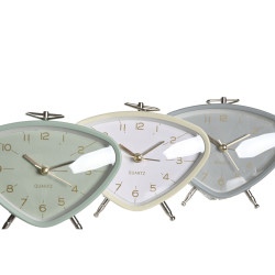 Reloj Despertador DKD Home Decor 11,5 x 4 x 10 cm Metal PVC Vintage (3