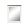 Espejo de pared DKD Home Decor Blanco Marrón Acacia Madera de mango U