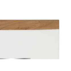 Espejo de pared DKD Home Decor Blanco Marrón Acacia Madera de mango U