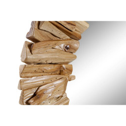 Espejo de pared DKD Home Decor Natural Cristal Abeto Alpino Acabado en