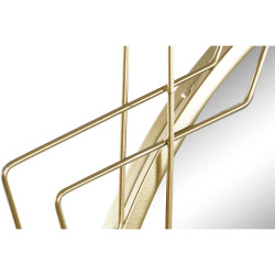Espejo de pared Home ESPRIT Dorado Metal Cristal 80 x 2,5 x 80 cm 80 x