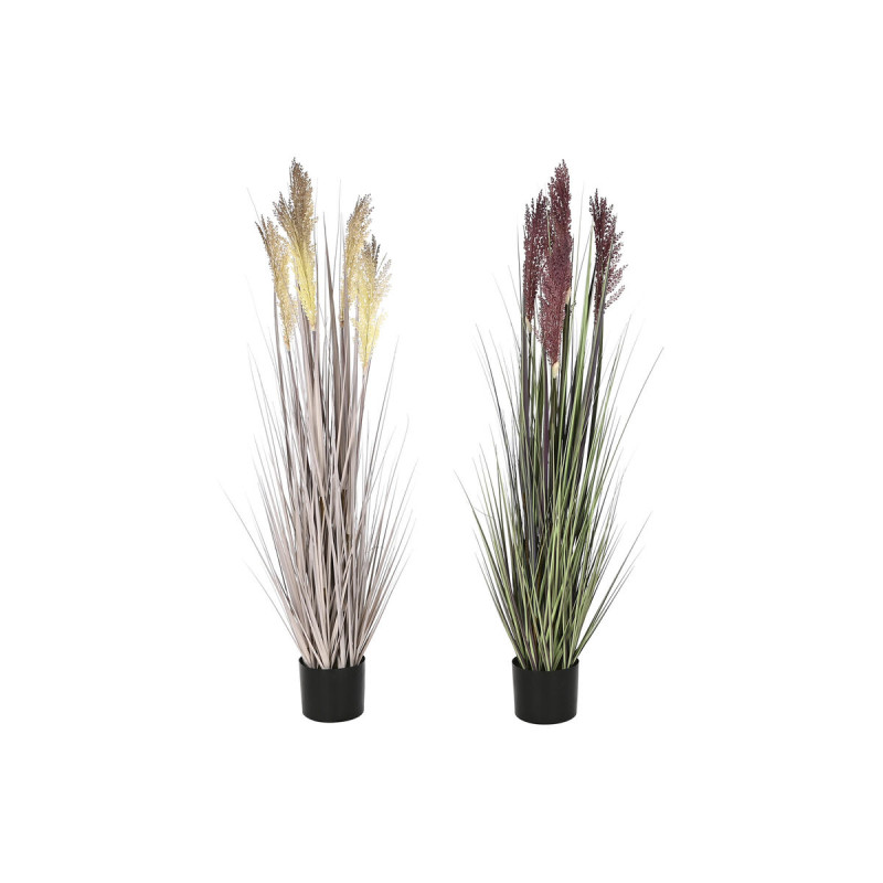 Planta Decorativa Home ESPRIT PVC Polietileno 35 x 35 x 120 cm (2 Unid