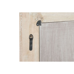 Espejo de pared Home ESPRIT Blanco Natural Madera de mango Elefante In