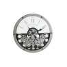 Reloj de Pared Home ESPRIT Negro Plateado Metal Cristal Engranajes 52