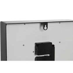 Reloj de Pared Home ESPRIT Amarillo Blanco Negro Gris Metal Cristal Vi