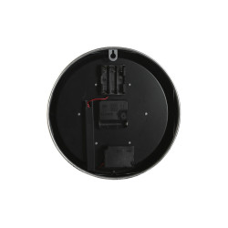 Reloj de Pared Home ESPRIT Negro Dorado Plateado Metal Cristal 25 x 6,