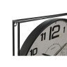 Reloj de Pared Home ESPRIT Blanco Negro Metal Madera MDF 62 x 6 x 65 c