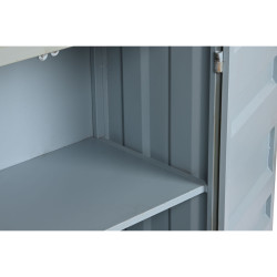 Estantería Home ESPRIT Turquesa Azul cielo Metal Madera MDF 87 x 44 x