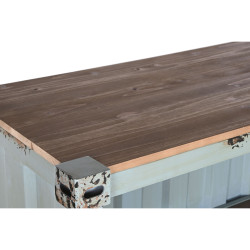 Estantería Home ESPRIT Turquesa Azul cielo Metal Madera MDF 87 x 44 x