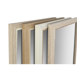 Espejo de pared Home ESPRIT Blanco Marrón Beige Gris Cristal Poliesti