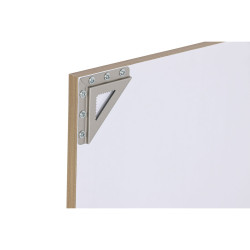 Espejo de pared Home ESPRIT Blanco Marrón Beige Gris Cristal Poliesti