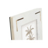 Marco de Fotos Home ESPRIT Blanco Dorado Latón Mármol Natural Shabby