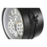 Reloj de Mesa Home ESPRIT Blanco Negro Plateado Metal Cristal 18 x 17
