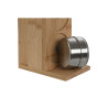 Soporte para Utensilios de Cocina Home ESPRIT Bambú Acero Inoxidable