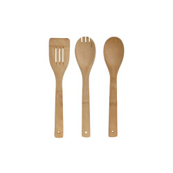 Soporte para Utensilios de Cocina Home ESPRIT Bambú Acero Inoxidable