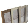 Marco de Fotos Home ESPRIT Marrón Beige Crema Natural Cristal Poliest