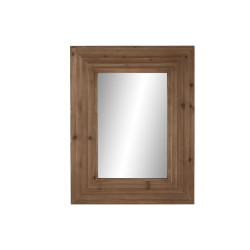 Espejo de pared Home ESPRIT Marrón Natural Abeto Moderno 104 x 9 x 13