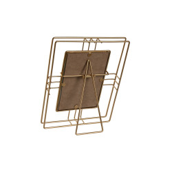Marco de Fotos Home ESPRIT Dorado Metal Cristal 17,5 x 2,5 x 22,5 cm (