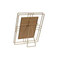 Marco de Fotos Home ESPRIT Dorado Metal Cristal 18,5 x 2,5 x 23,5 cm (