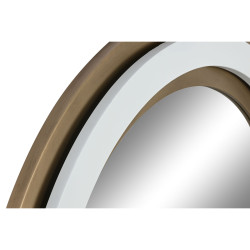 Espejo de pared Home ESPRIT Blanco Dorado Cristal Hierro 108 x 5,5 x 1