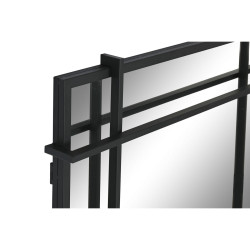 Espejo de pared Home ESPRIT Negro Cristal Hierro Moderno 65 x 6 x 95 c