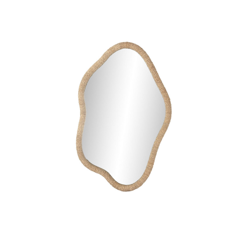 Espejo de pared Home ESPRIT Natural Cristal Ratán Scandi 63,5 x 4,5 x