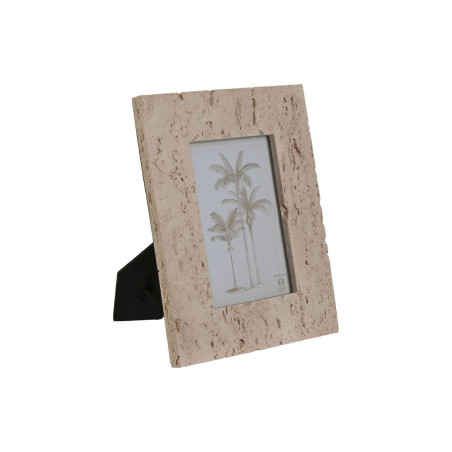 Marco de Fotos Home ESPRIT Beige Resina Cristal Mármol Urbano 18 x 2
