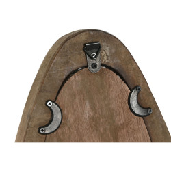 Espejo de pared Home ESPRIT Marrón Madera Colonial Bolas 24 x 4 x 35