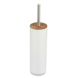Escobilla para el Baño Home ESPRIT Blanco Natural Bambú Poliestireno