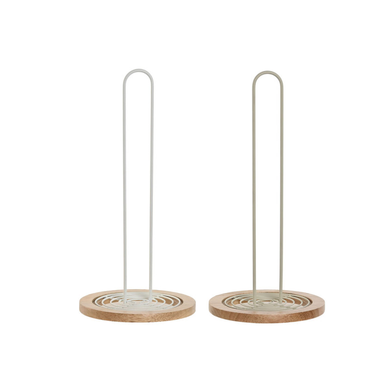 Portarrollo de Papel de Cocina Home ESPRIT Beige Gris Natural Metal Ma Portarrollo de Papel de Cocina Home ESPRIT Beige Gris Natural Metal Ma