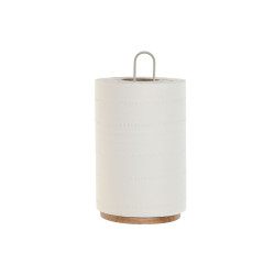 Portarrollo de Papel de Cocina Home ESPRIT Beige Gris Natural Metal Ma