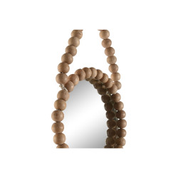 Juego de Espejos Home ESPRIT Natural Madera Cristal Scandi 15 x 1 x 24