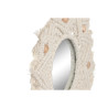 Juego de Espejos Home ESPRIT Blanco Cristal Macramé Boho 20 x 1 x 20