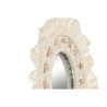 Espejo de pared Home ESPRIT Blanco Cristal Macramé Boho 20 x 1 x 20 c