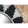 Espejo de pared Home ESPRIT Blanco Negro Natural Tropical 50 x 3 x 50