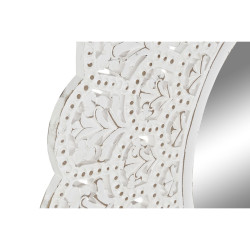 Espejo de pared Home ESPRIT Blanco Madera de mango Madera MDF Indio De