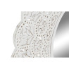 Espejo de pared Home ESPRIT Blanco Madera de mango Madera MDF Indio De