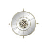Reloj de Pared Home ESPRIT Champán Hierro Espejo 67 x 8 x 67 cm