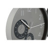 Reloj de Pared Home ESPRIT Negro Gris PVC 30 x 4,7 x 30 cm (2 Unidades