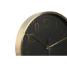 Reloj de Pared Home ESPRIT Blanco Negro Aluminio 30 x 4,3 x 30 cm (2 U