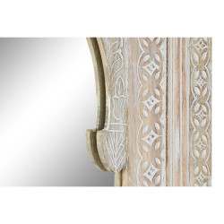 Espejo de pared Home ESPRIT Natural Cristal Madera de mango Indio Deca