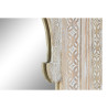Espejo de pared Home ESPRIT Natural Cristal Madera de mango Indio Deca