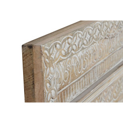 Espejo de pared Home ESPRIT Natural Cristal Madera de mango Indio Deca