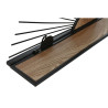 Estantería Home ESPRIT Negro Natural Metal Madera MDF 58 x 10,5 x 28