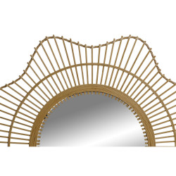 Espejo de pared Home ESPRIT Natural Scandi 85 x 2 x 85 cm